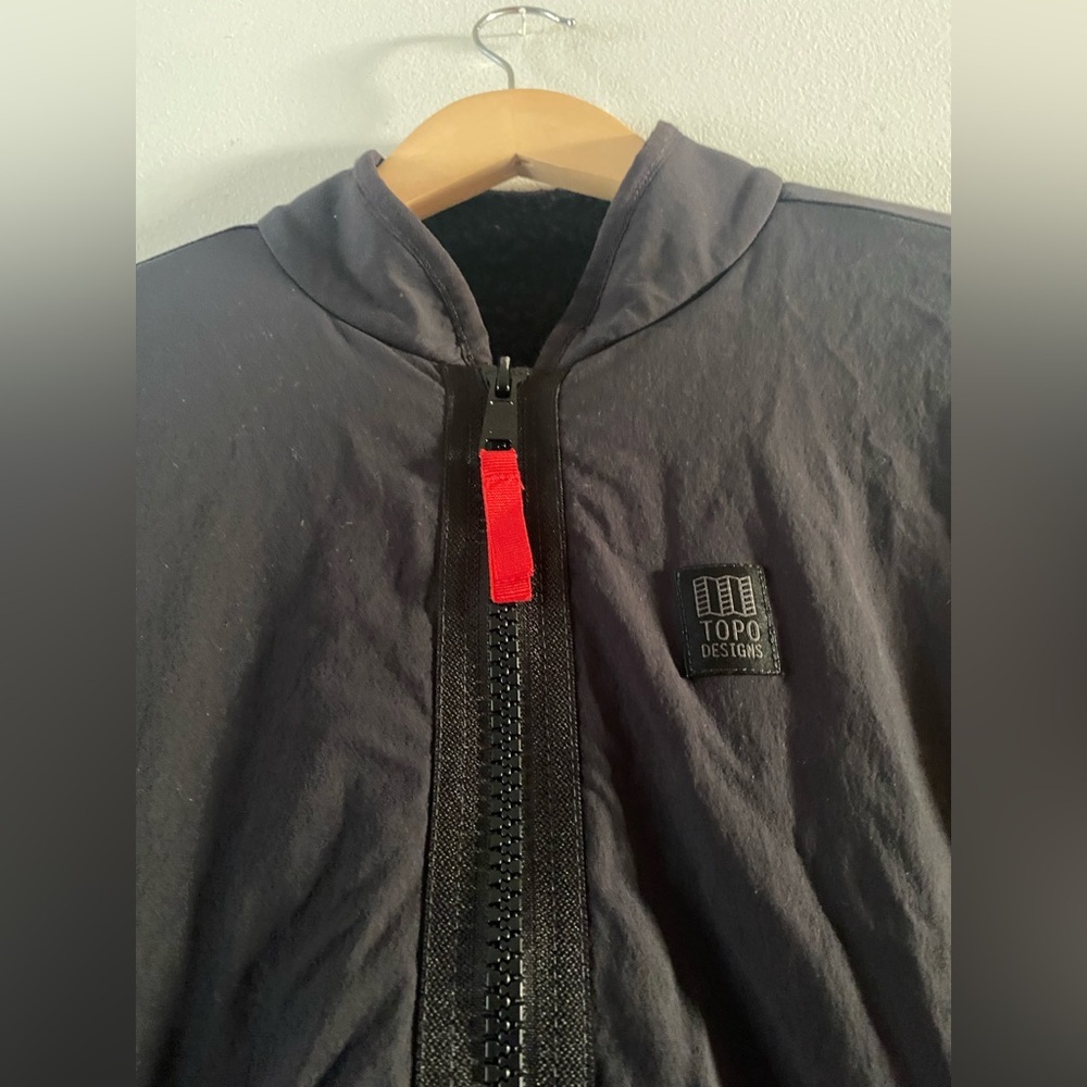 Topo Designs Women's Sherpa Jacket - Black size S M measurements - Picture 8 of 13